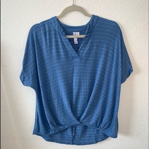 Blue and White Striped Francescas T-Shirt!